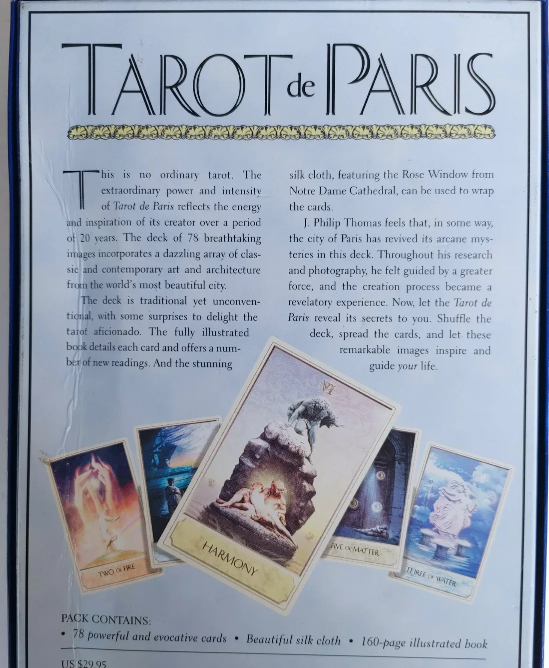 Rare Vintage TAROT DE PARIS (English) Box Set COMPLETE Unused | Karrot