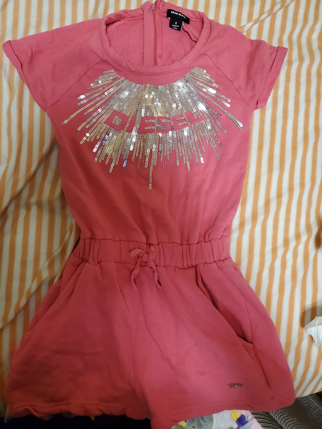 EUC size 6 girl Diesel romper thumbnail