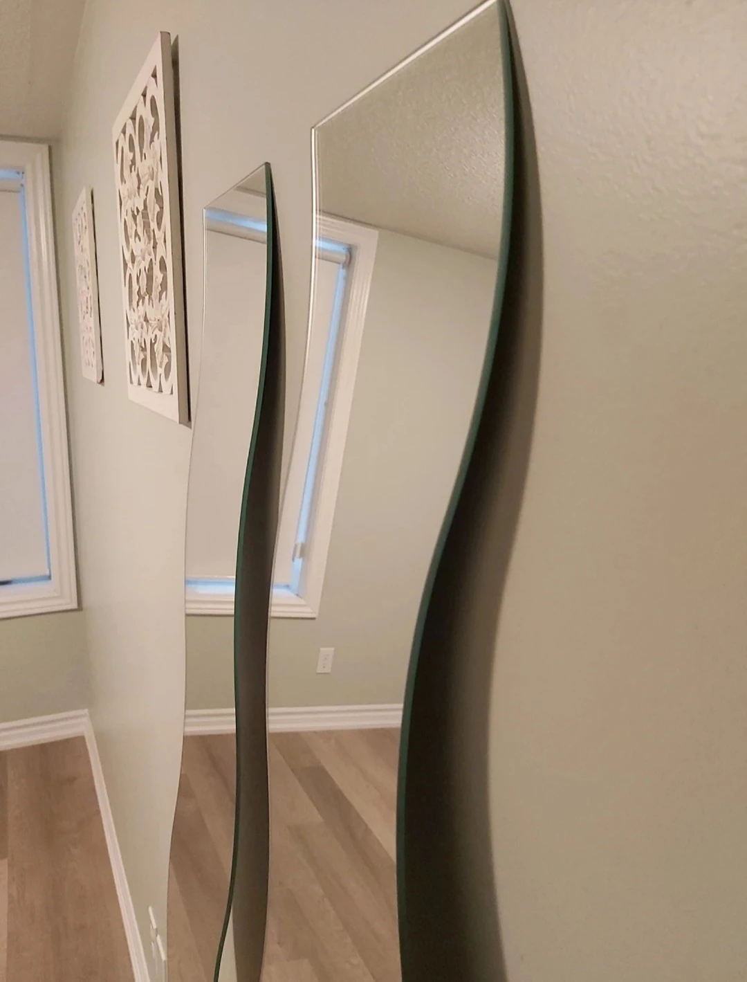 2 Full Length Wavy Mirrors - photo 3