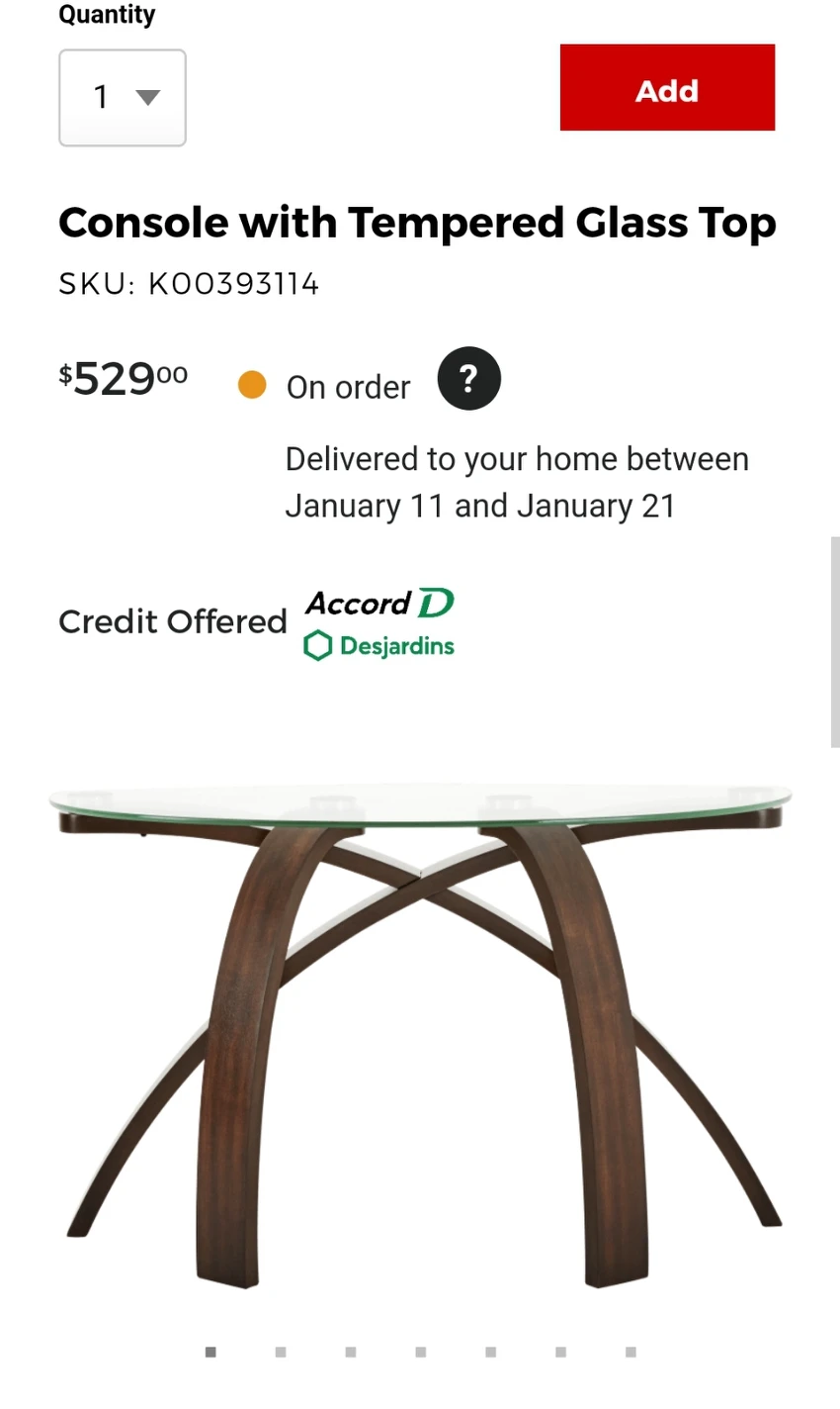 Entry way console table - photo 5