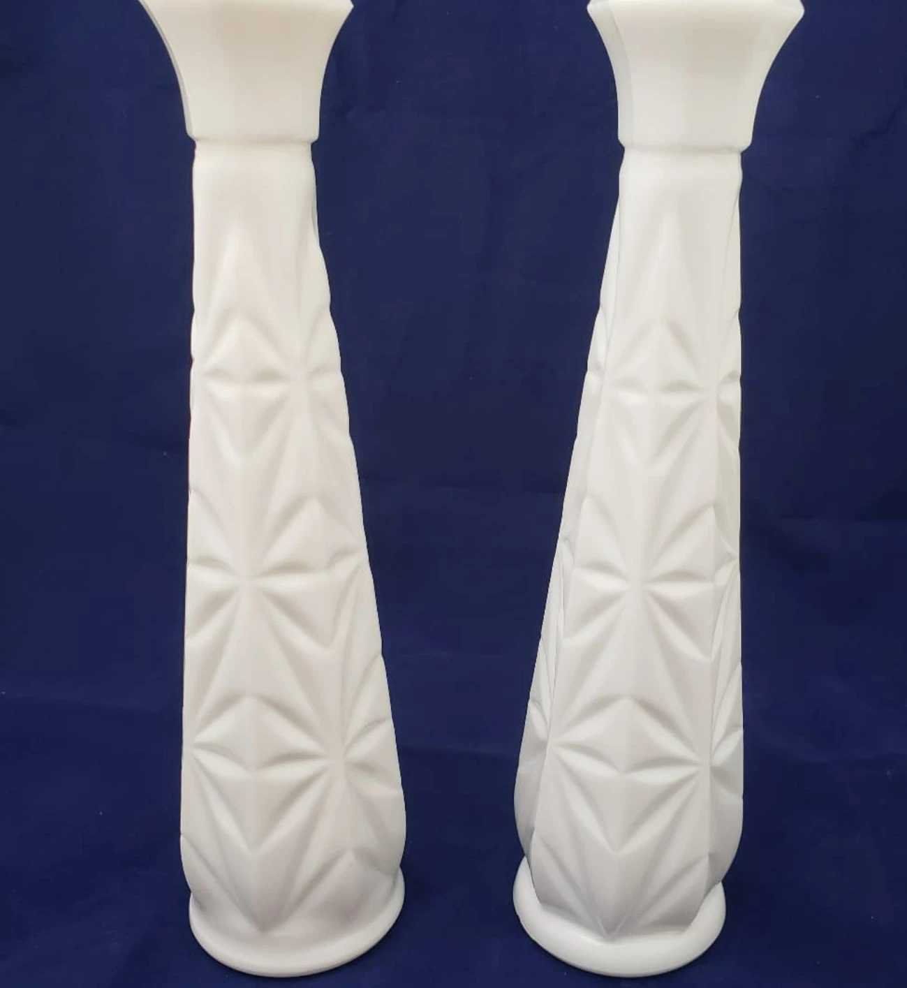 Milk glass bud vases thumbnail