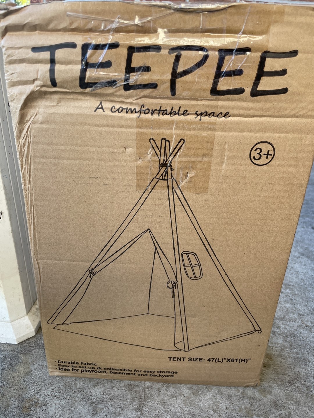 Kids tent teepee NEW  thumbnail