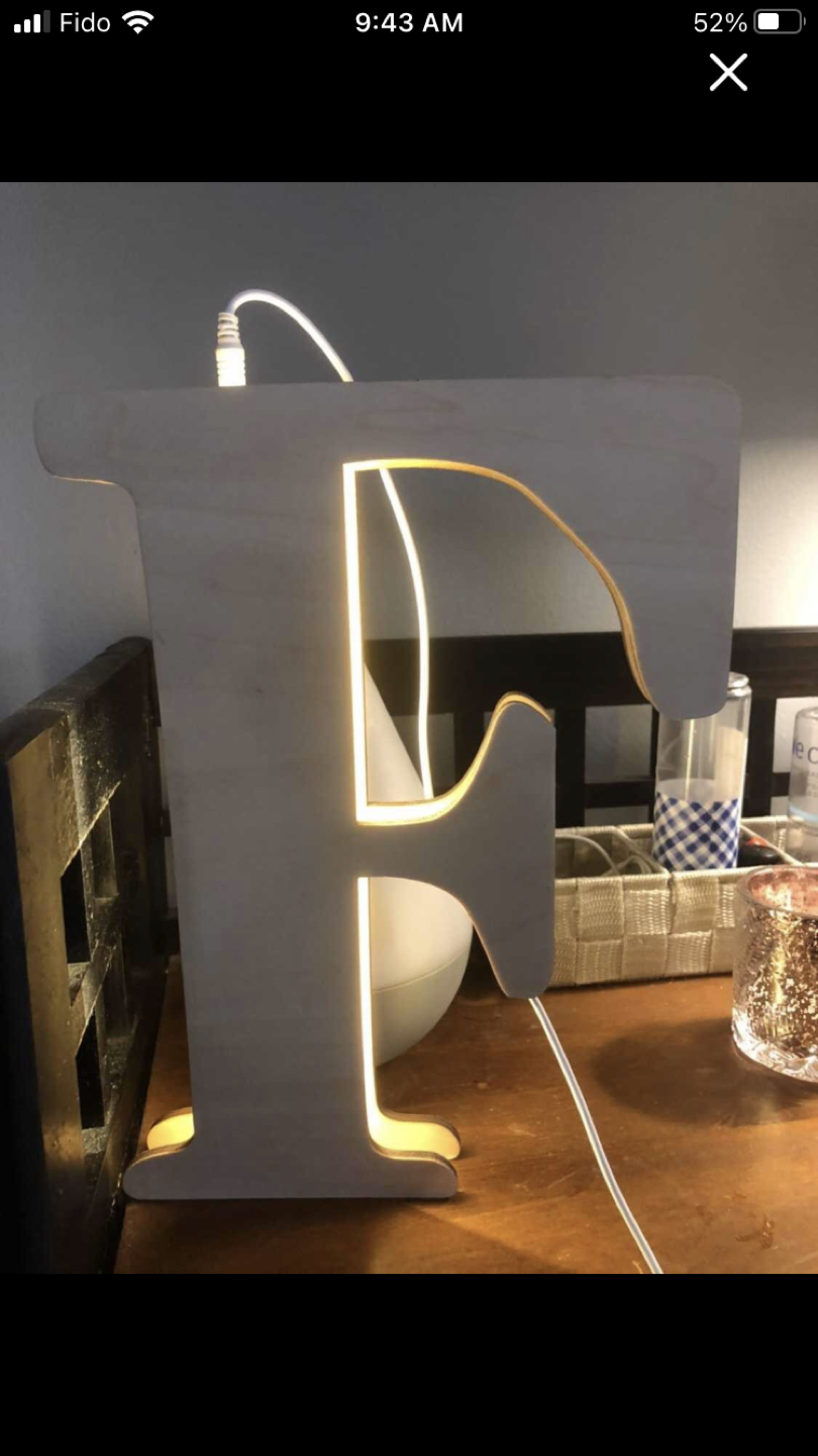 Light up letter f - photo 3
