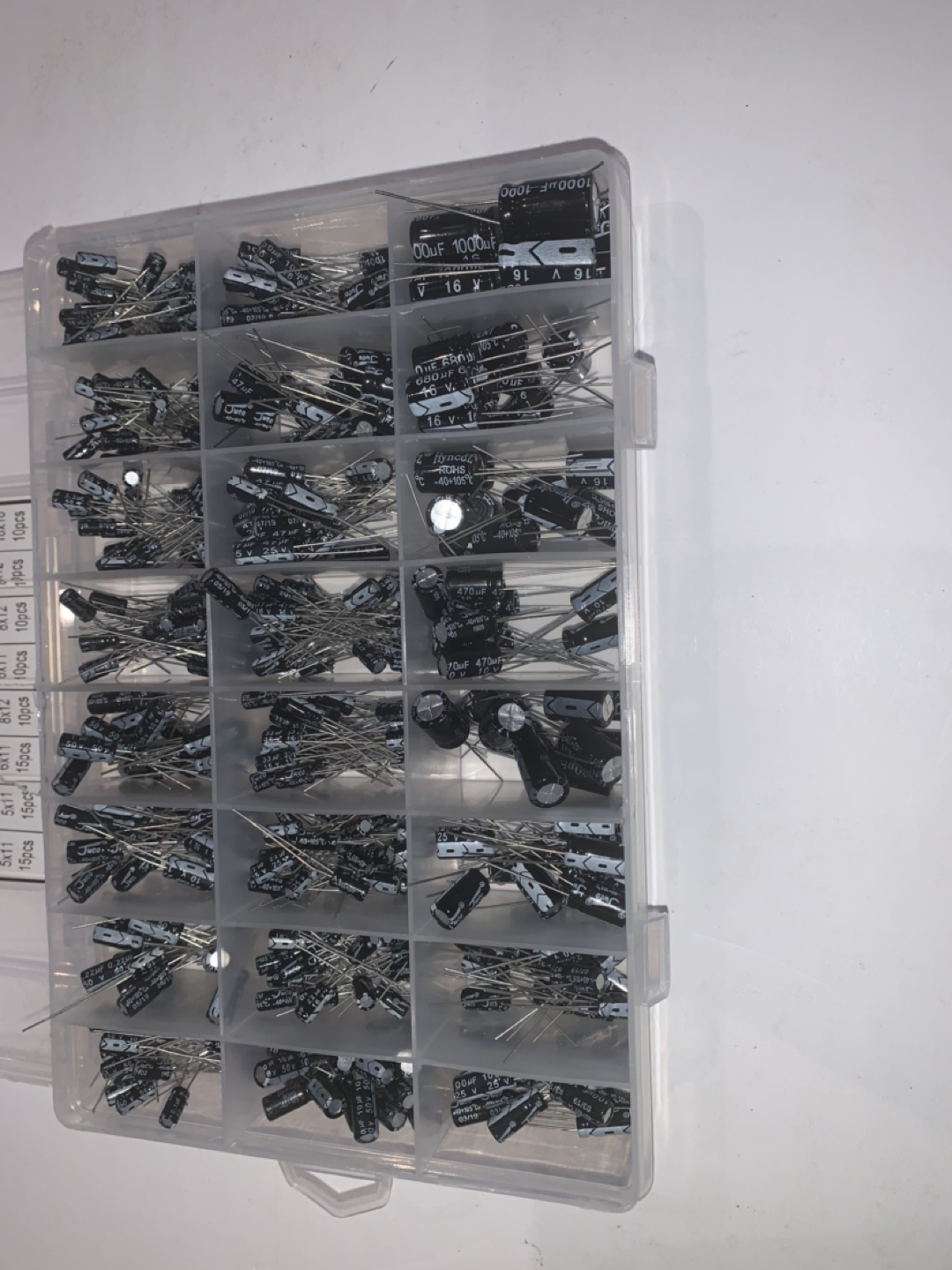 Capacitor electrolytic brand new pack of 500 pcs  - photo 3