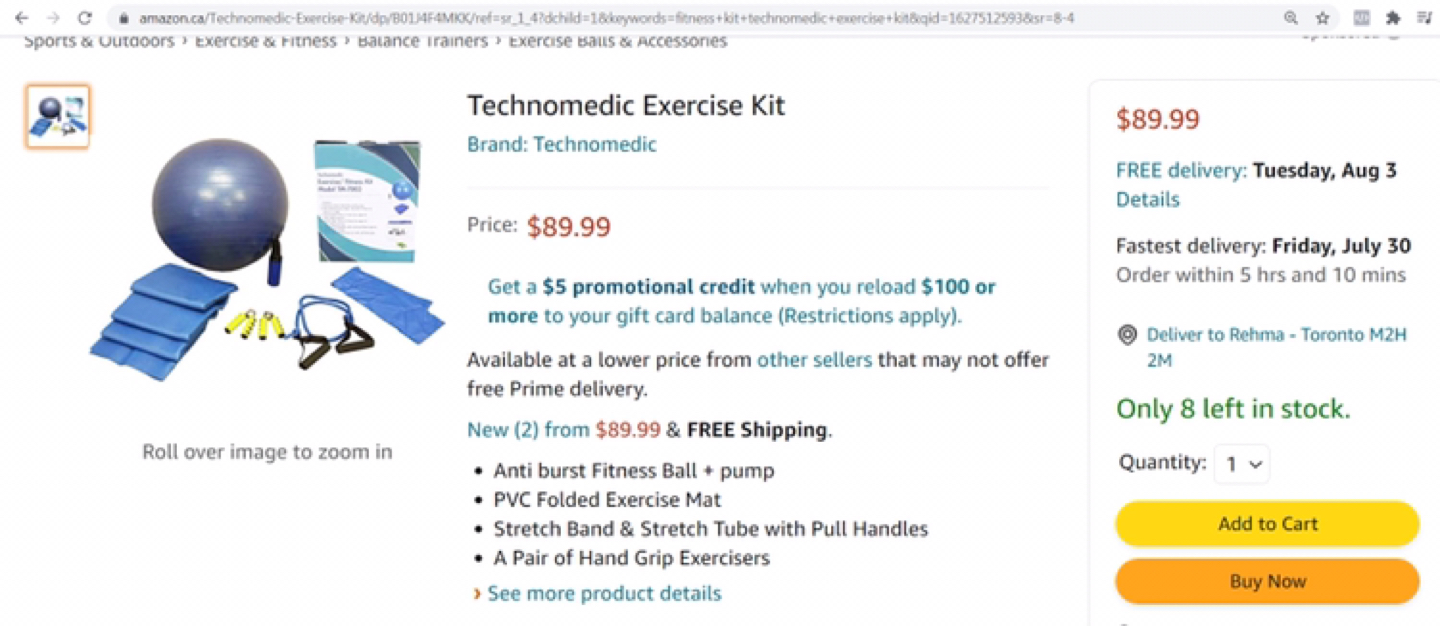 $25 Exercise Kit - 5 items image indicator(3)