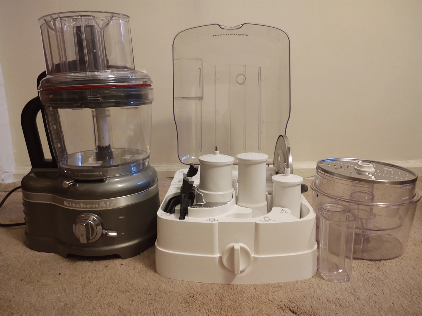 KitchenAid food processor.