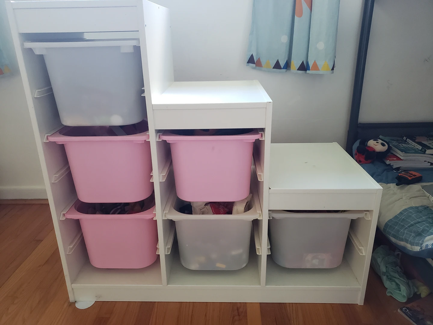Ikea toy storage (TROFAST) with boxes thumbnail