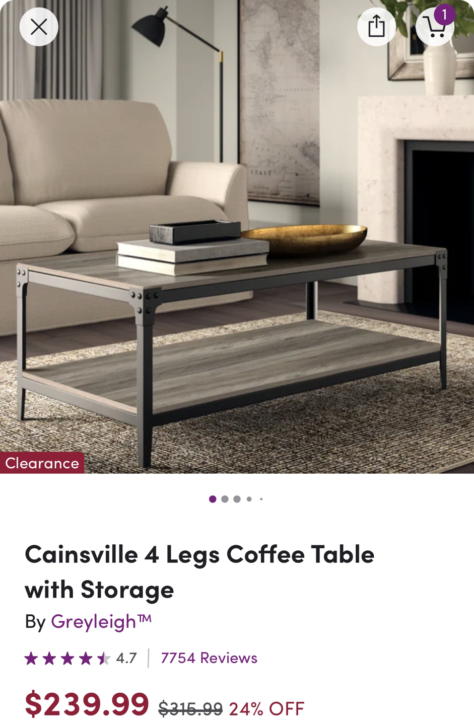 Coffee table