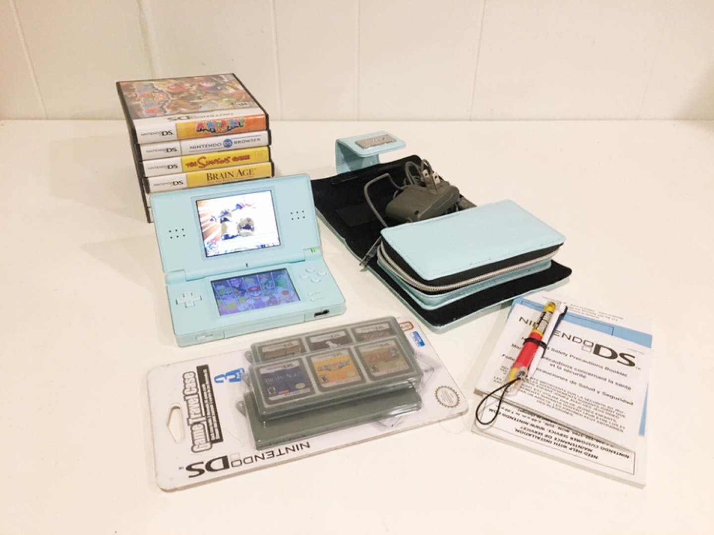 $100 Nintendo DS Lite Enamel Blue  thumbnail