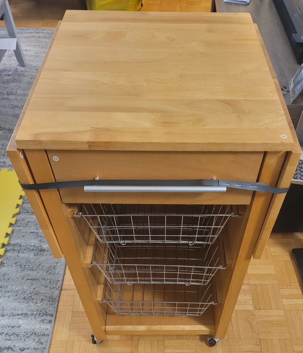 New Wheeles Kitchen Basked Cart with Double leaf - photo 4
