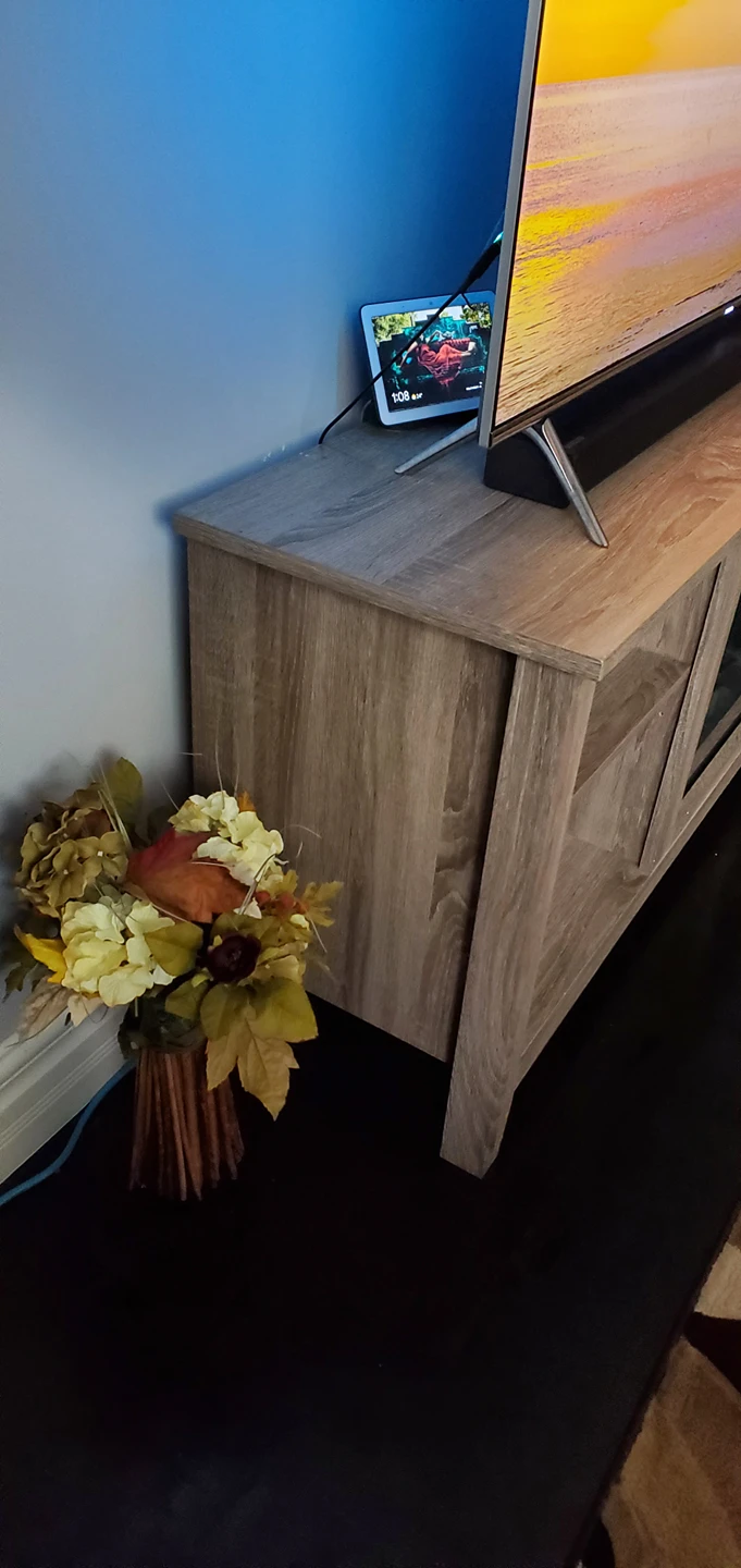 Tv Trolley with Electric Fireplace - photo 2