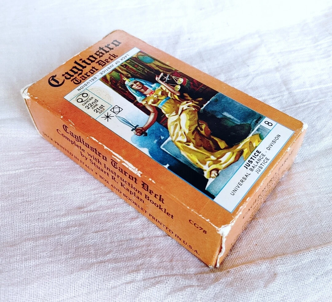 RARE Vintage 1981 Cagliostro TAROT CARDS Deck Unused COMPLETE - photo 5