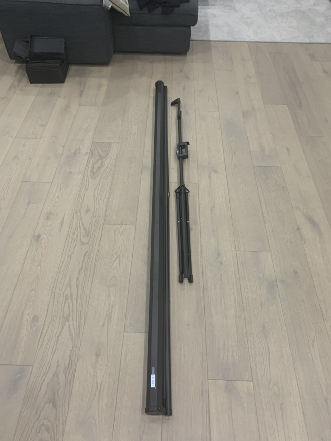 100 inch projector screen with tripod.  - photo 3