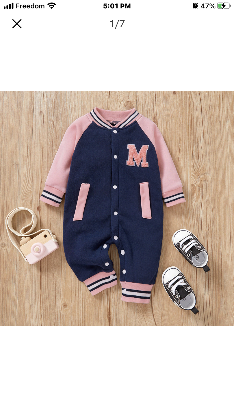Baby girl varsity jumper thumbnail