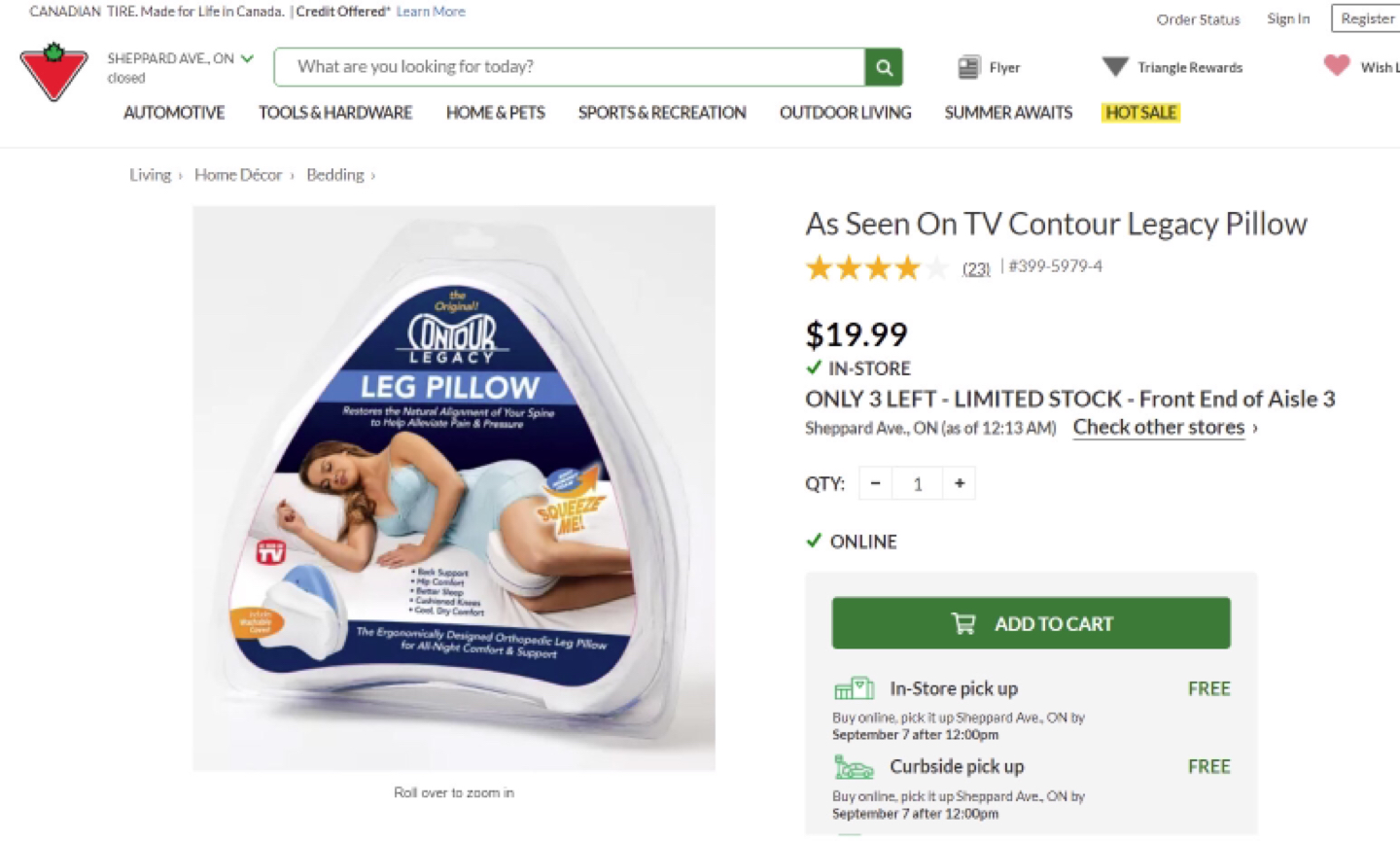 $12 Side Sleeping Pillow Knee Pillow image indicator(3)
