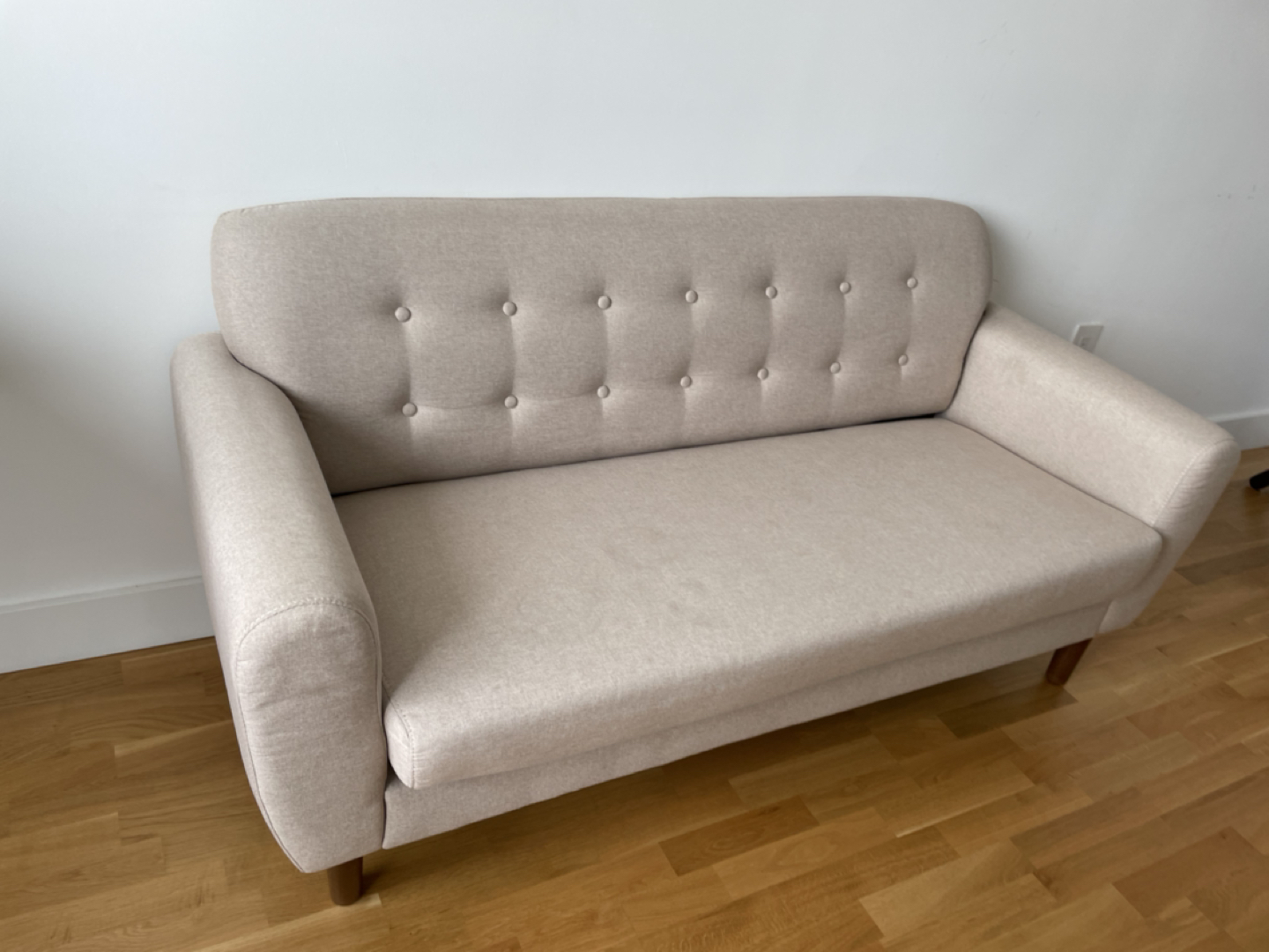 Sofa loveseat beige  - photo 2