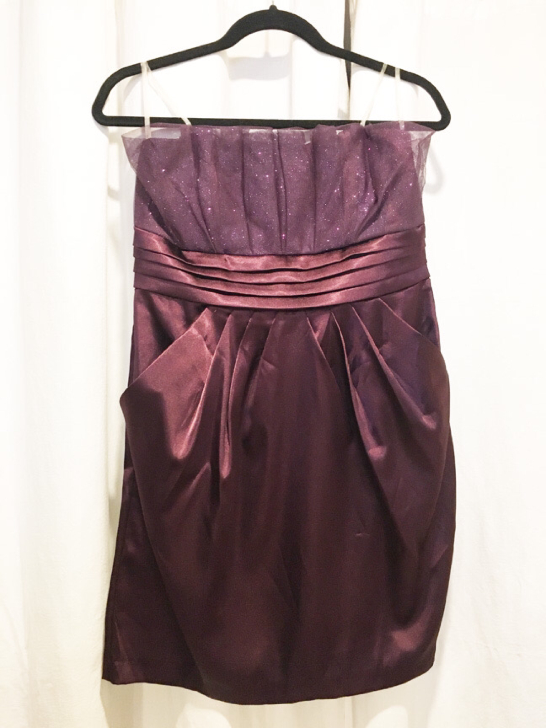 $20 Purple Dress. Size 13 Glitter Tulle & Satin thumbnail