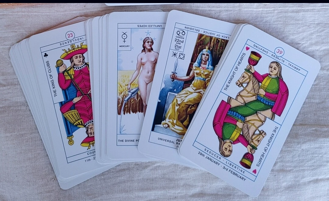 RARE Vintage 1981 Cagliostro TAROT CARDS Deck Unused COMPLETE - photo 3