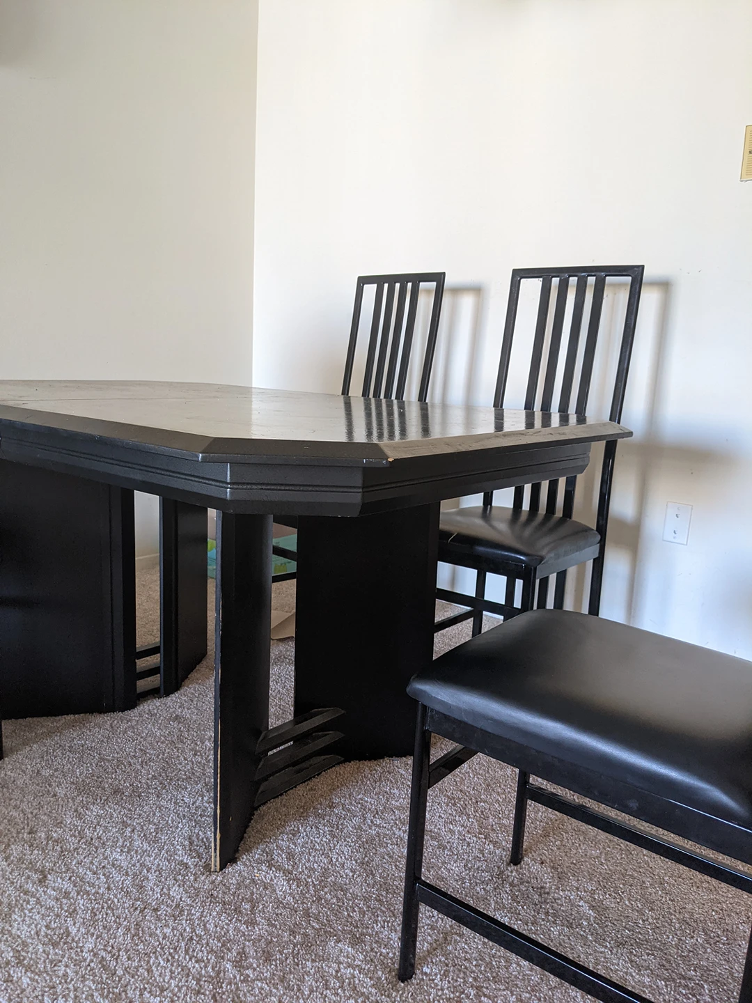 dining table and chairs