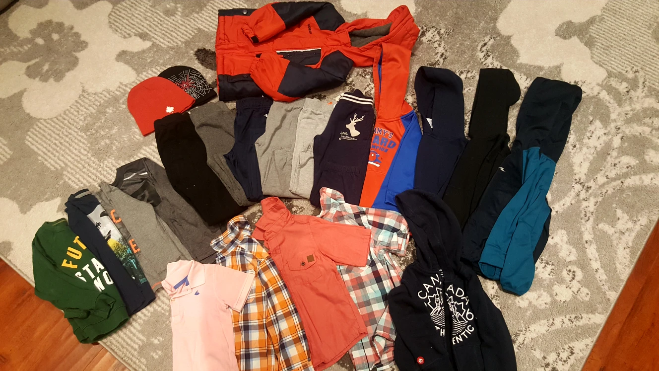 size 4 to 5 boys winter clothing