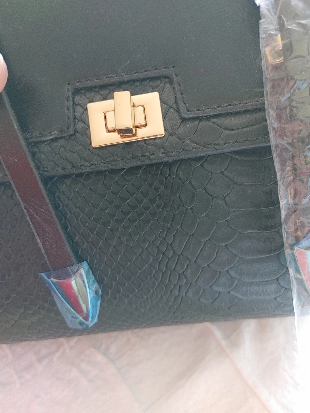 Nygard Baguette Bag with Wristlet - Python (Not real) image indicator(3)