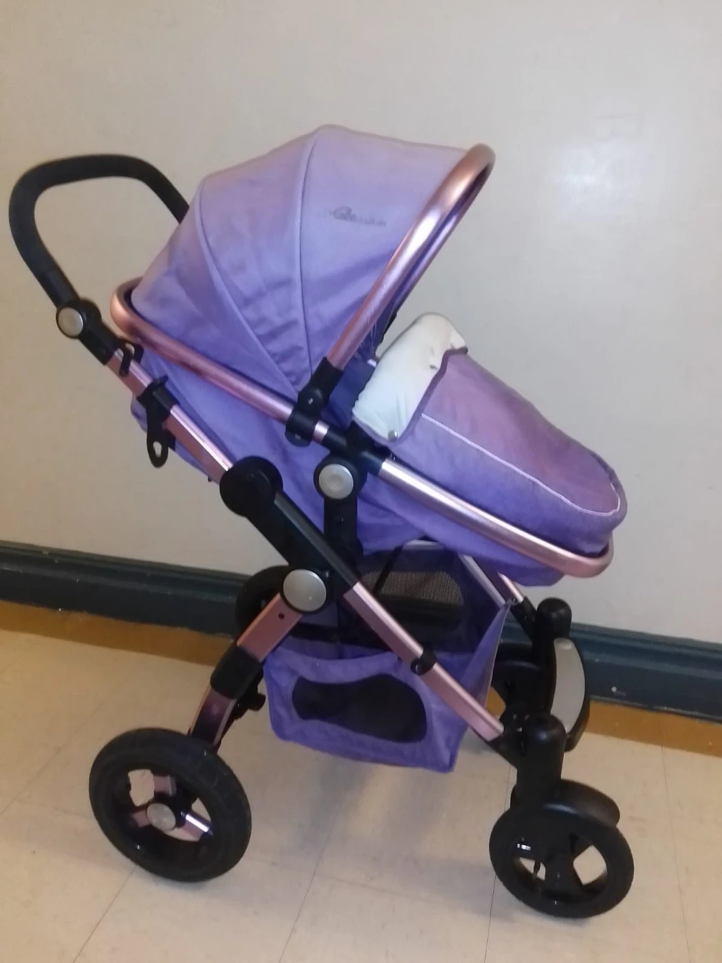 beautiful color full stroller, stroller 3-1 complete