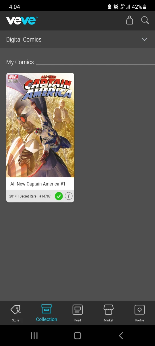 Secret rare all new captain America veve collectible comic - photo 3
