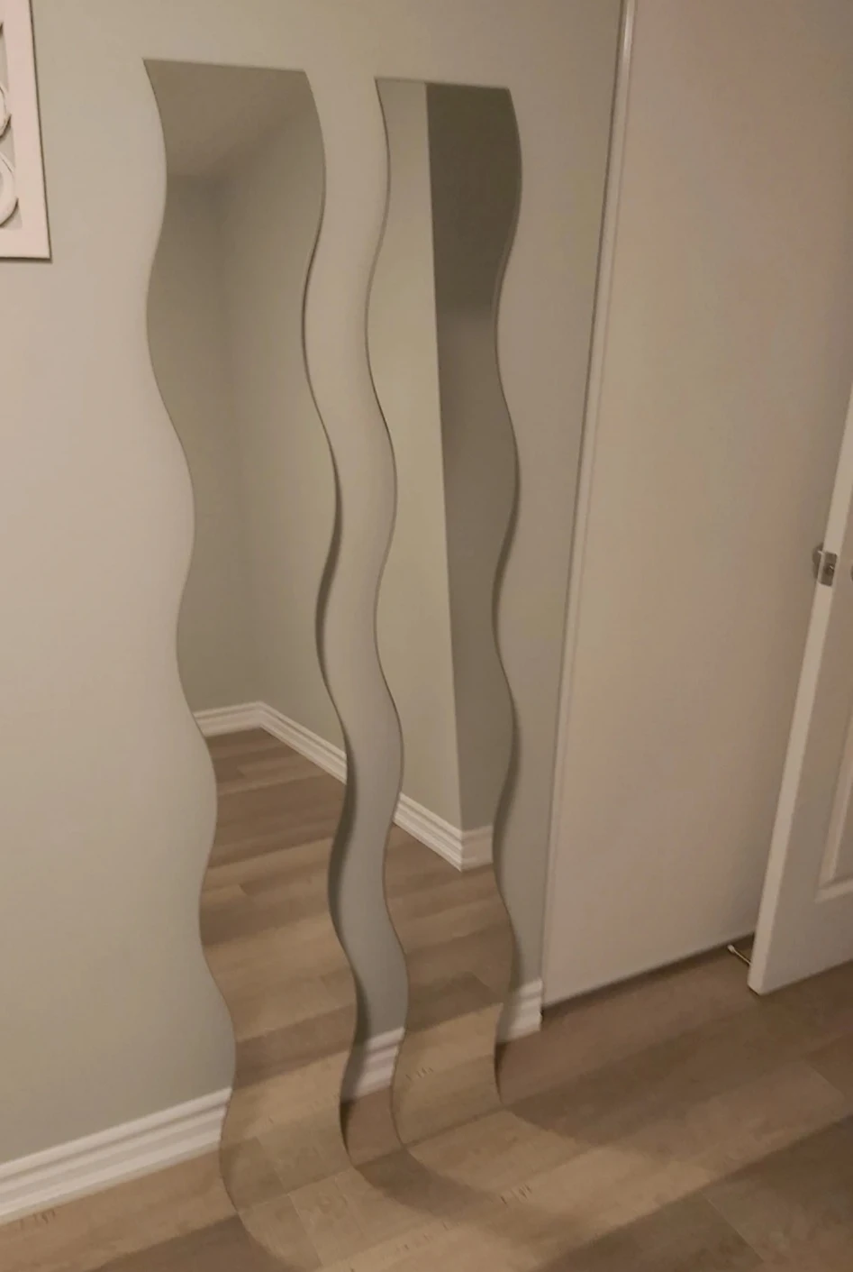 2 Full Length Wavy Mirrors - photo 2