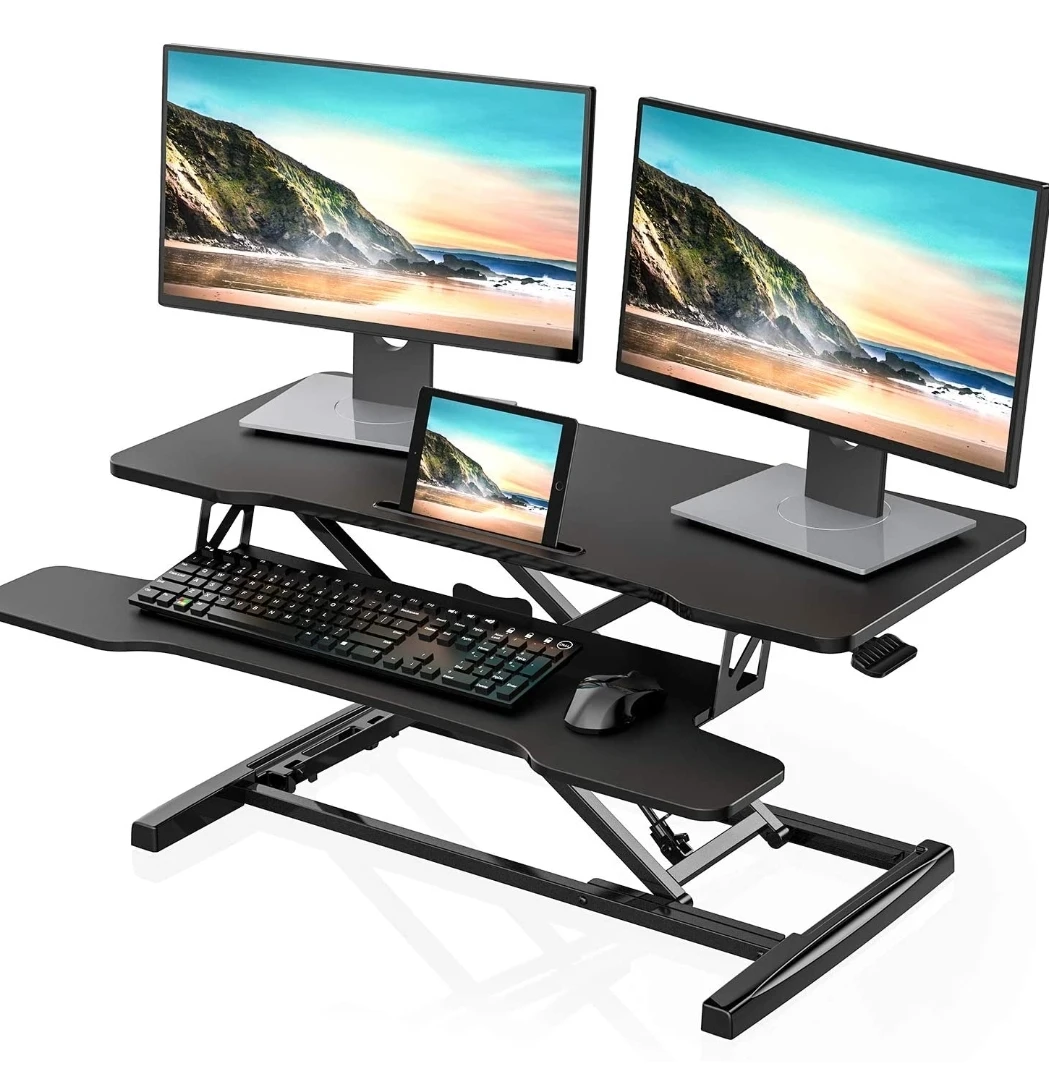  Height Adjustable 36” Wide Sit to Stand Up Desk