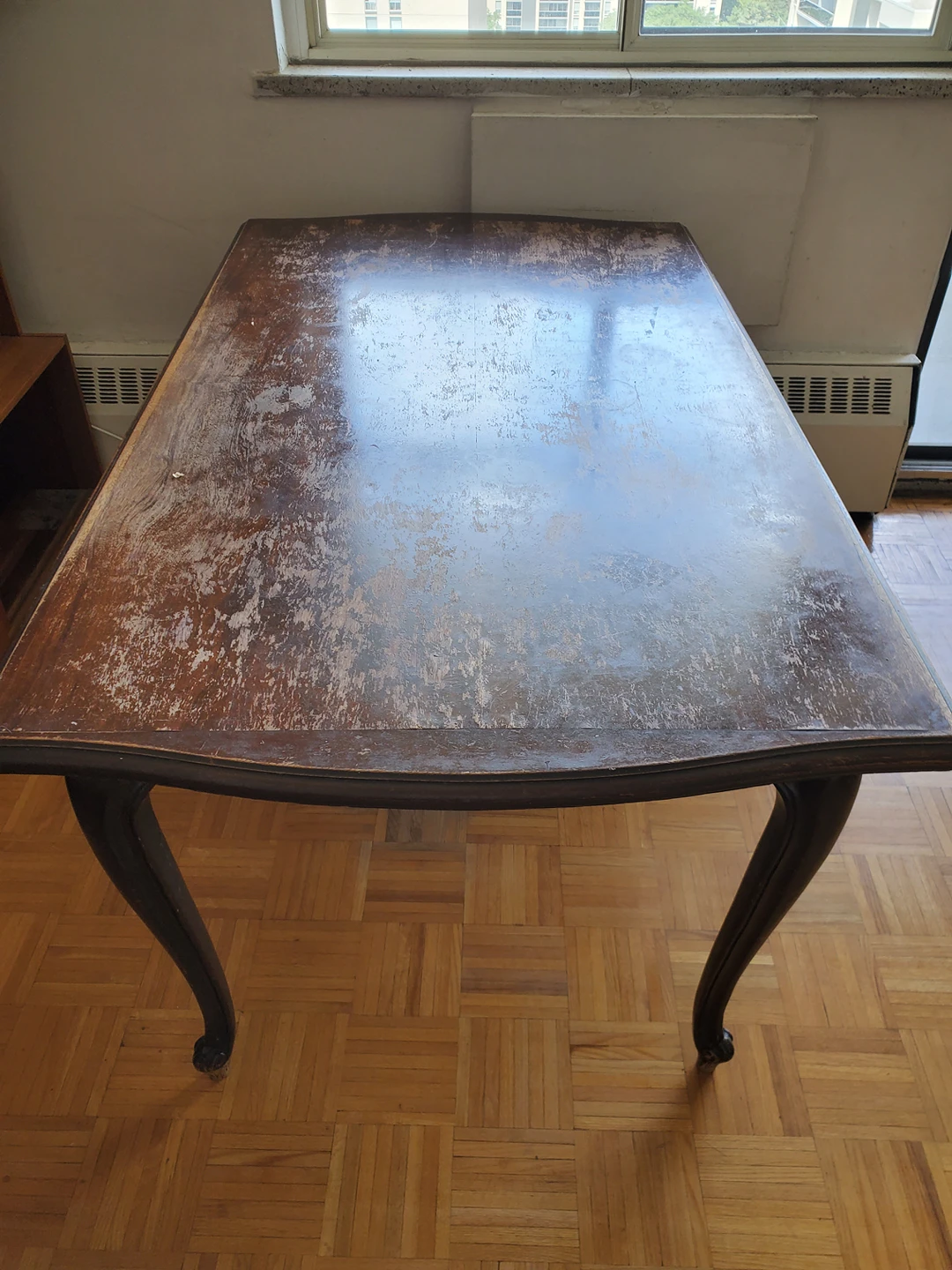 Vintage Hardwood Dining Table thumbnail