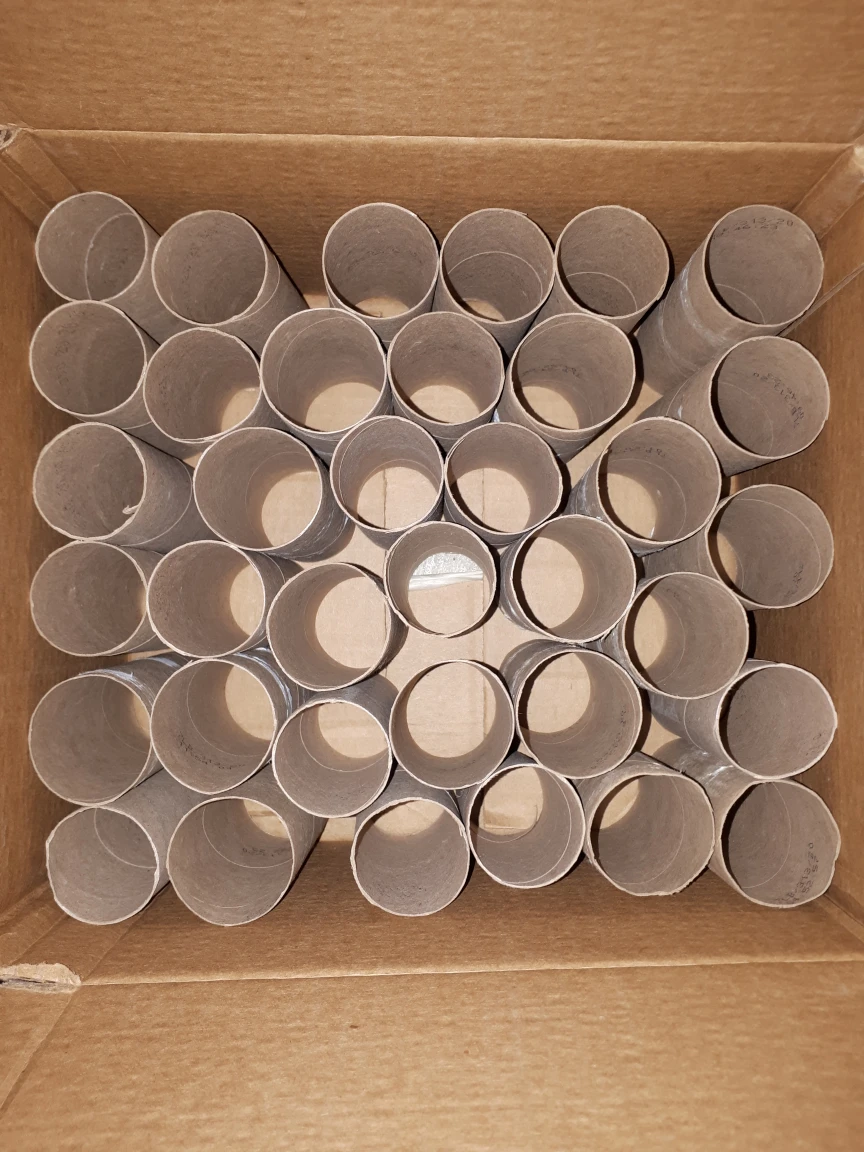 36 empty toilet paper rolls for arts & craft school projects thumbnail
