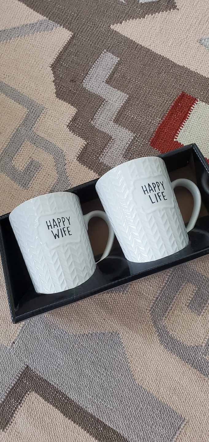 Mug Set: Happy Wife, Happy Life
