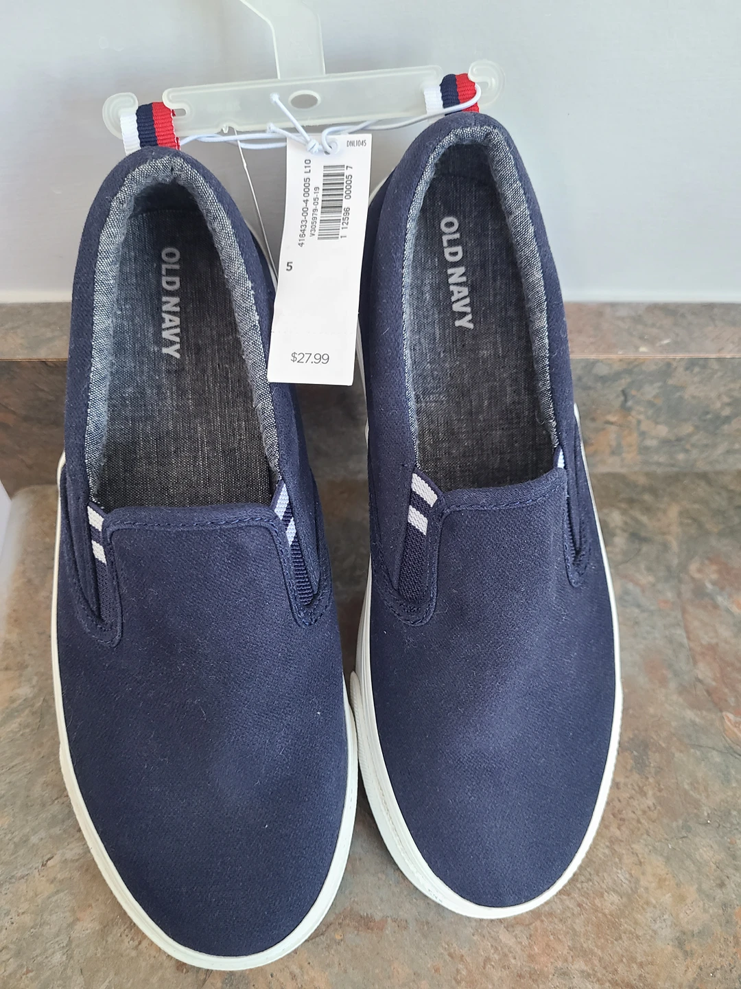 Boys Uniform Slip On Sneakers/Shoes size 5