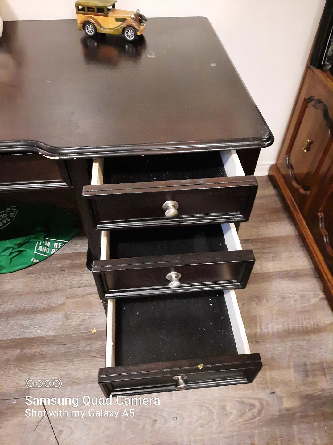 Home Office solid Wood Desk - photo 2