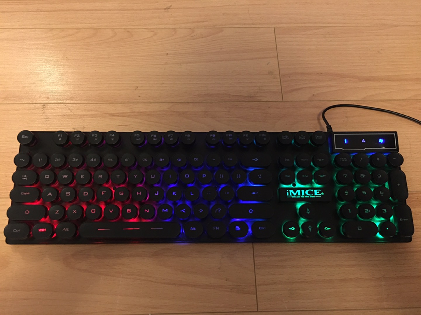 iMICE AK-800 USB Wired RGB Backlit Game Keyboard🥇 image indicator(4)