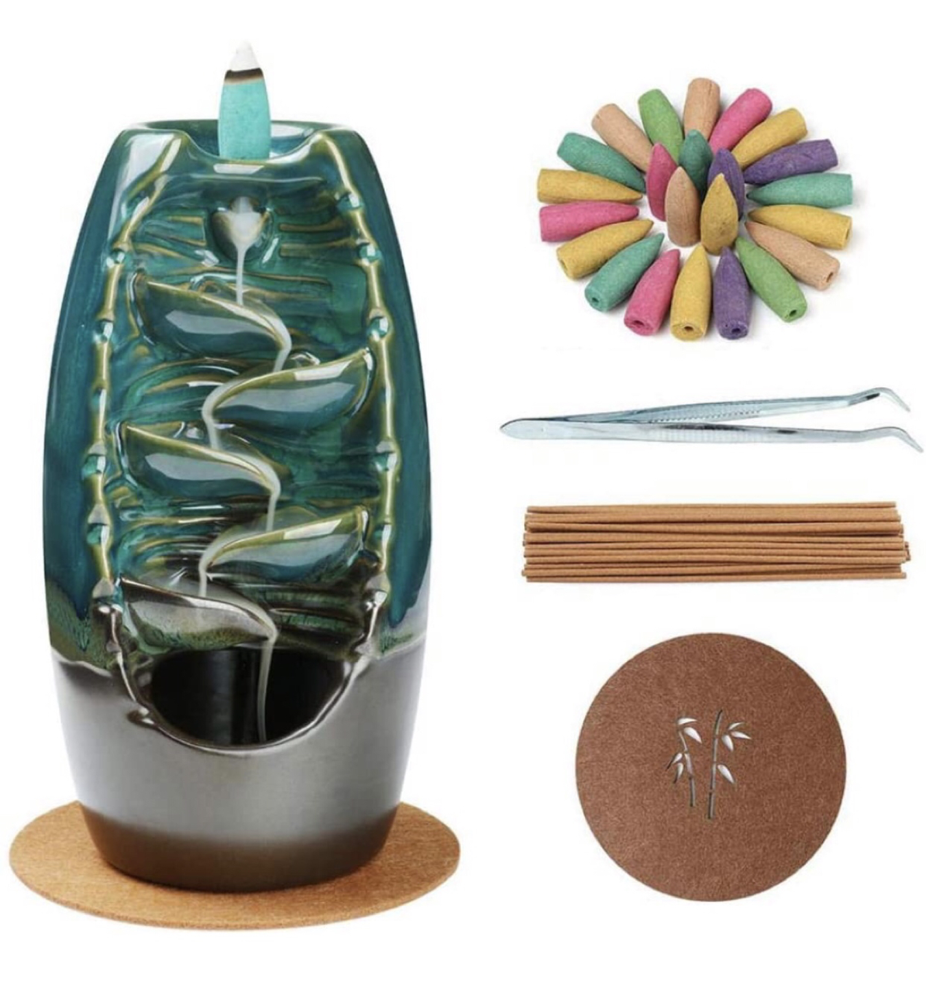 NEW!! Ceramic backflow incense burner thumbnail