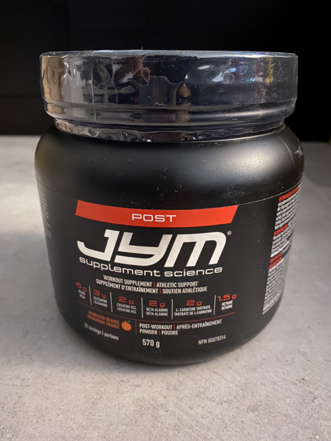 JYM - workout supplement (Mandarin orange) thumbnail
