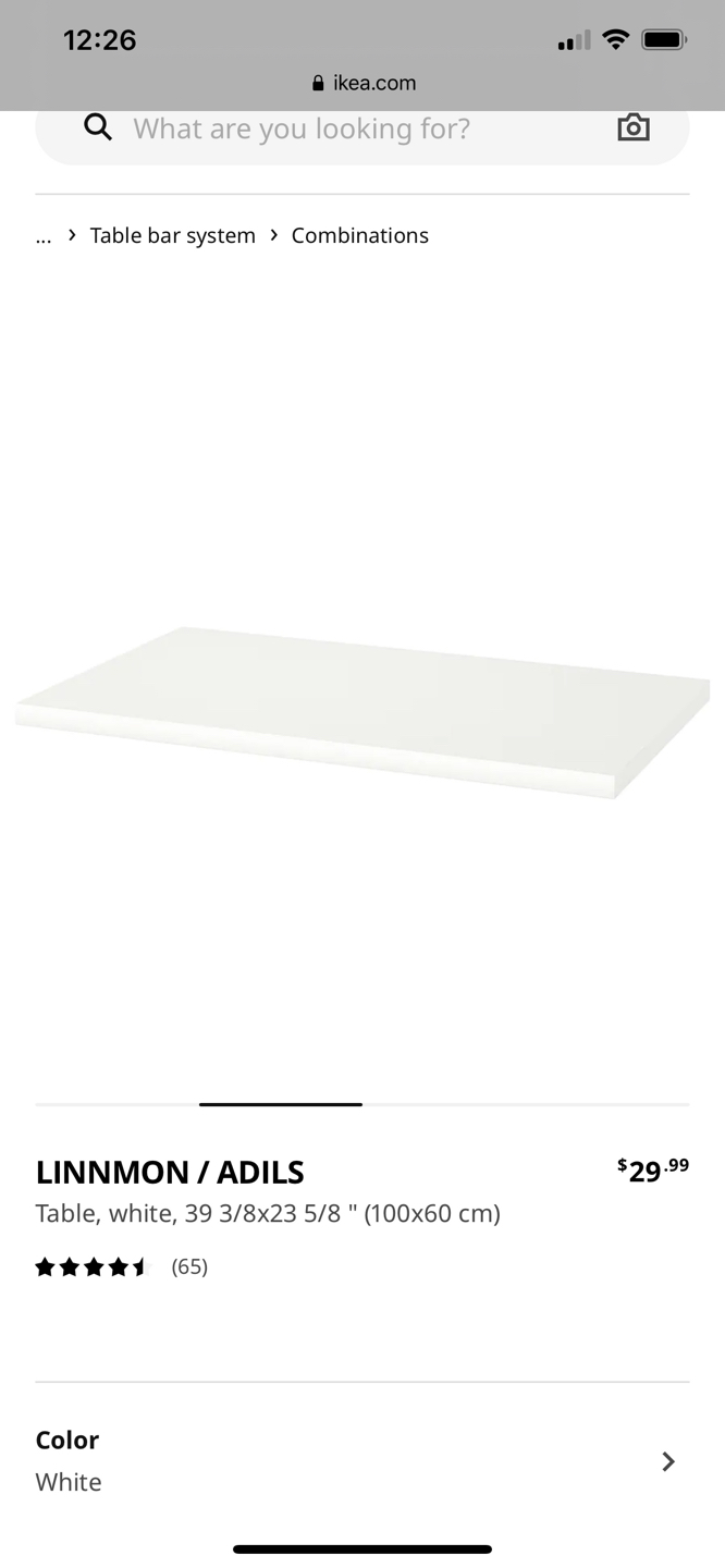 IKEA white table - photo 4