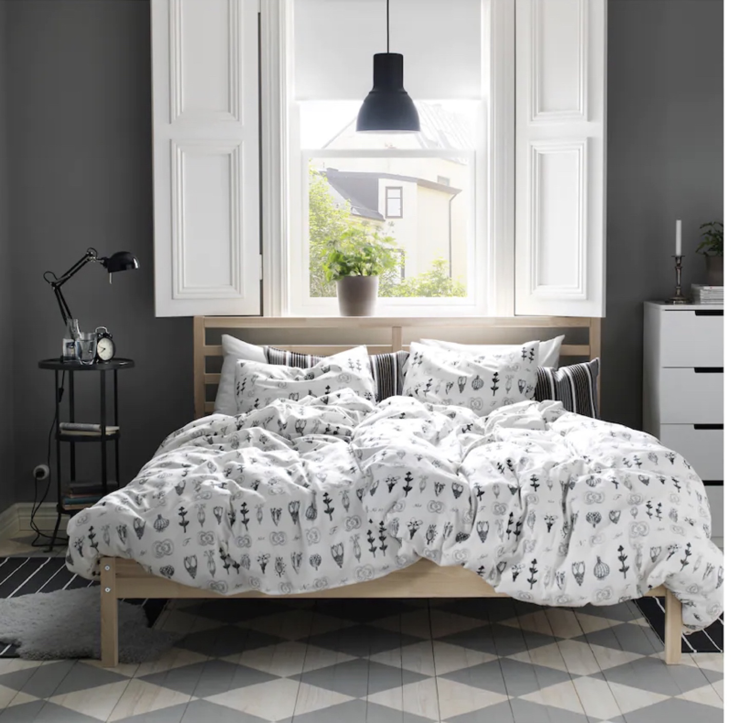 Tarva Ikea Bed Frame with Matress - photo 3