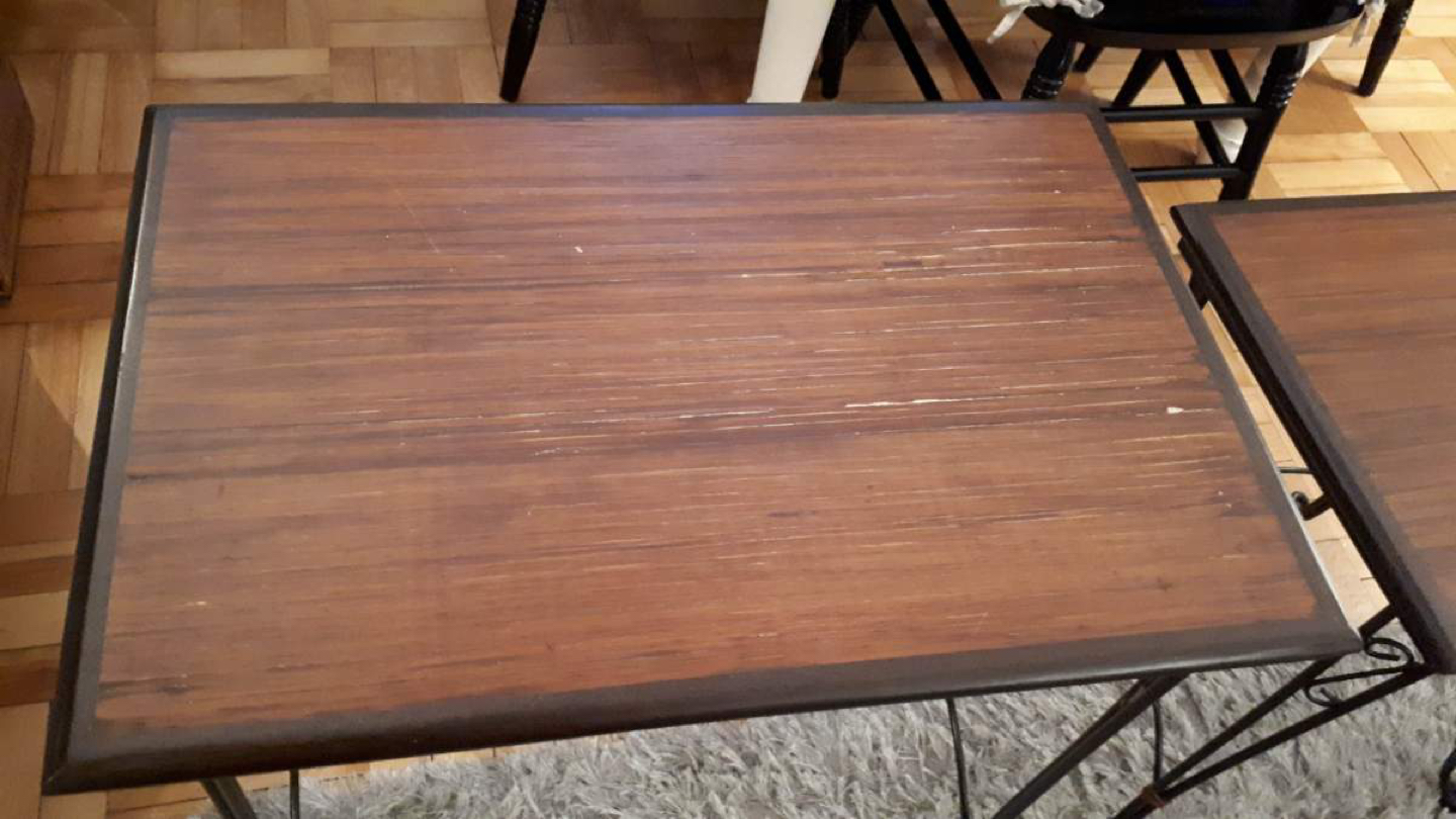 Set of 3 Wooden Nesting Tables From Pier One - photo 4