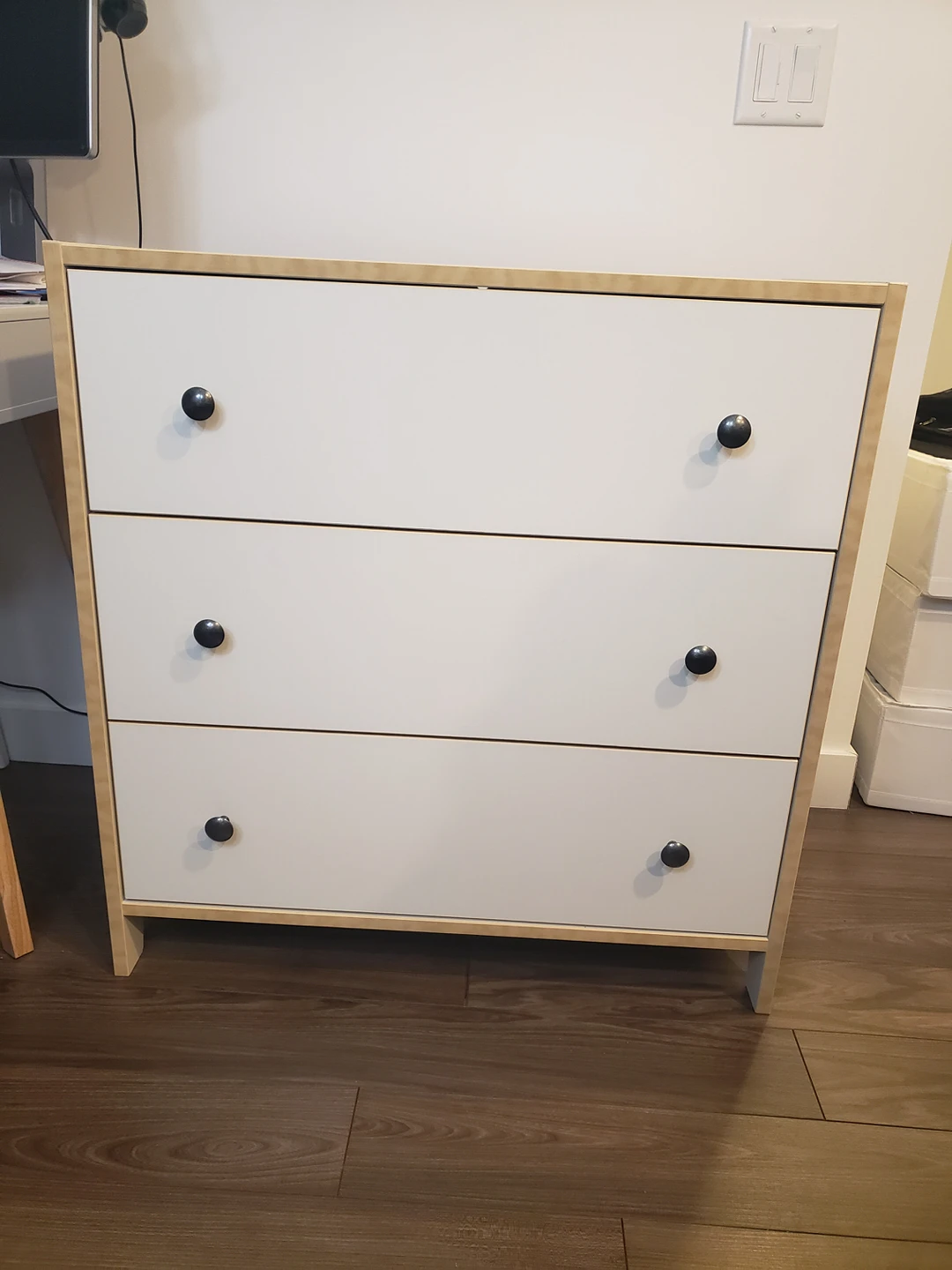 white dresser