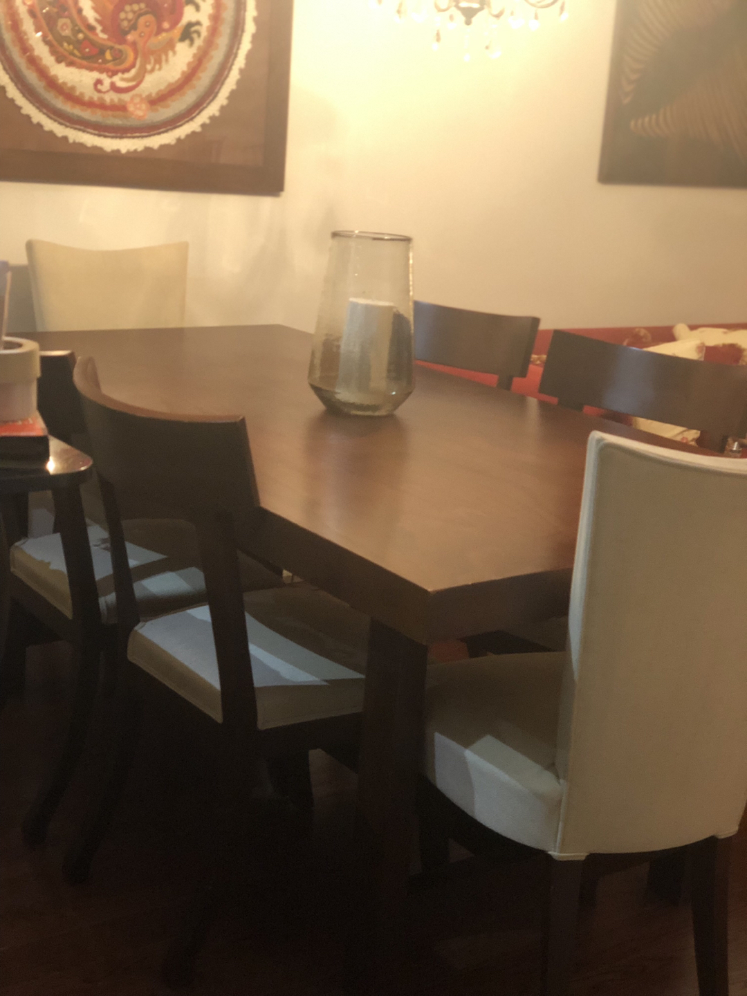 Wooden Dining Table and 6 wooden chairs - photo 2