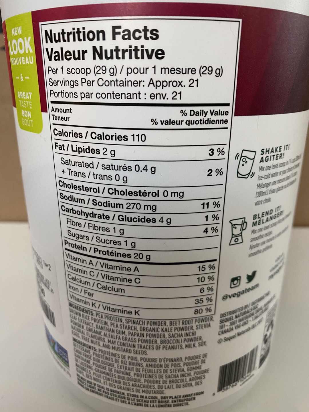 Vega Protein Powder 609g, 21 servings - photo 3