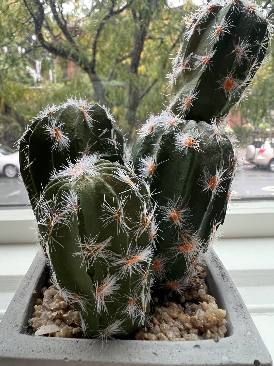 Minimalist Style 6” Concrete Potted Faux Cactus - photo 3