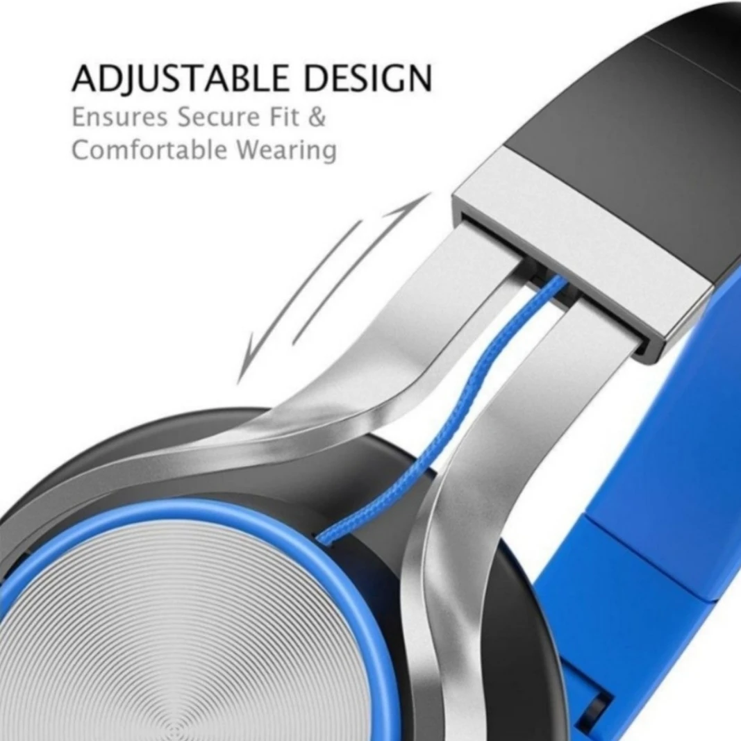AILIHEN C8 Headphones with Microphone and Folding Lightweight - photo 2
