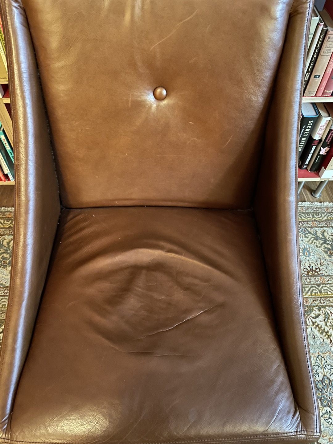 West Elm Dinning Chair Leather Office Chair - photo 2