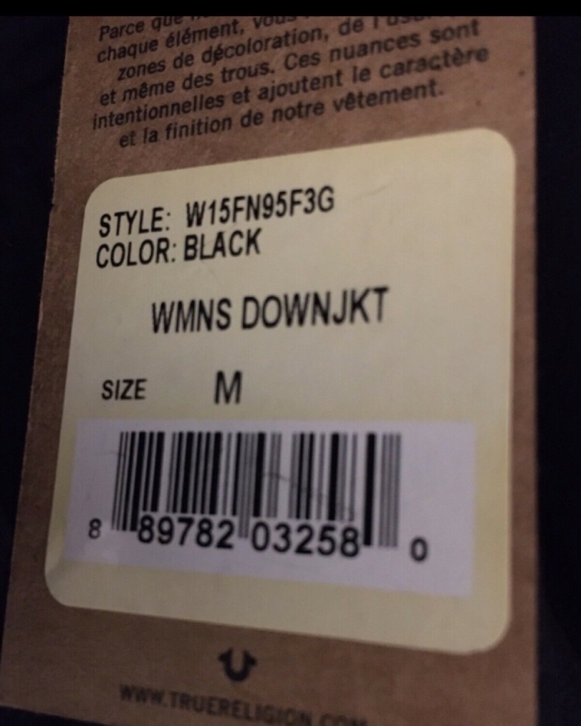 NEW TRUE RELIGION BNWT DOWN JACKET image indicator(2)