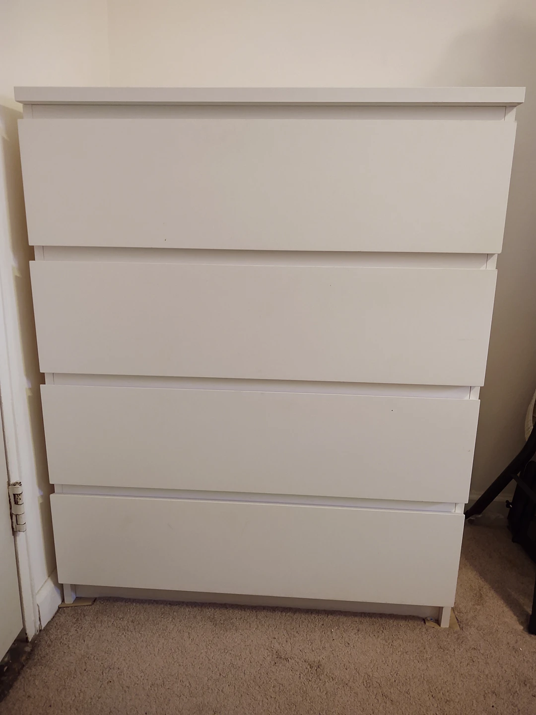 Ikea Malm 4-drawer chest. White 31 1/2x39 3/8 " thumbnail