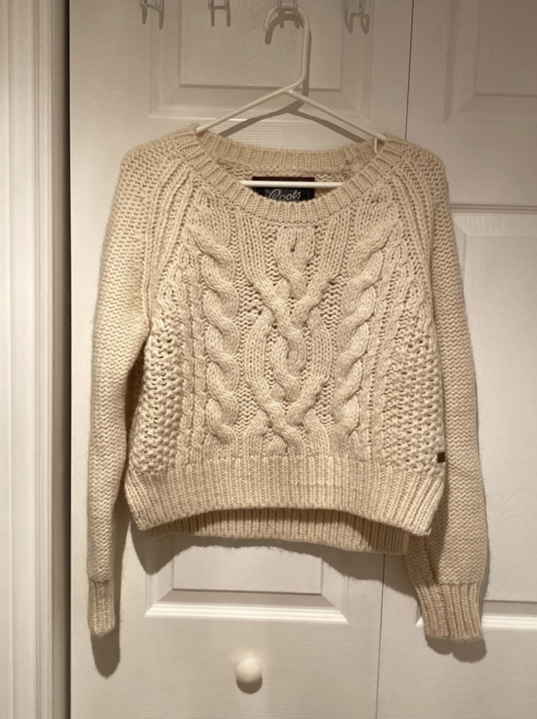 Roots Crop Bulky Sweater, Off-white thumbnail