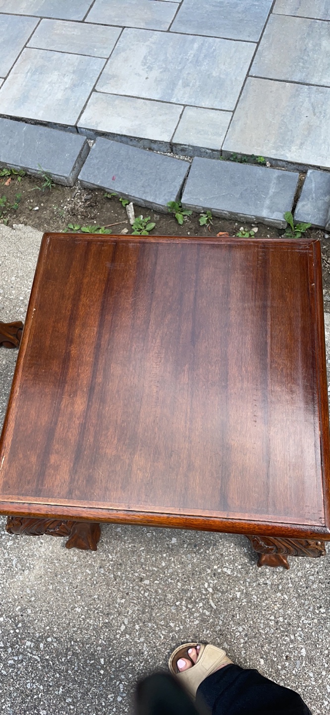 Clawed feet, wood side tables - photo 3